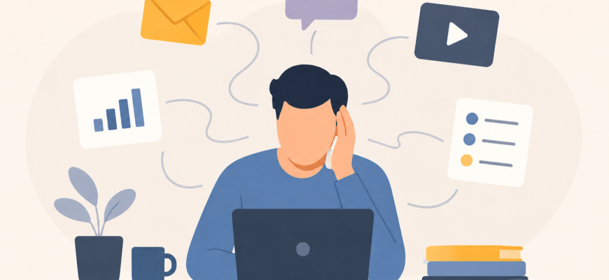 Почему многозадачность снижает продуктивность и как работать эффективнее